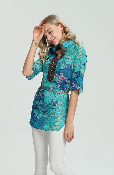 Floral Tunic Blouse