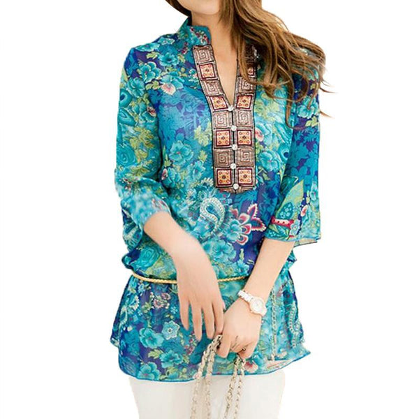 Floral Tunic Blouse