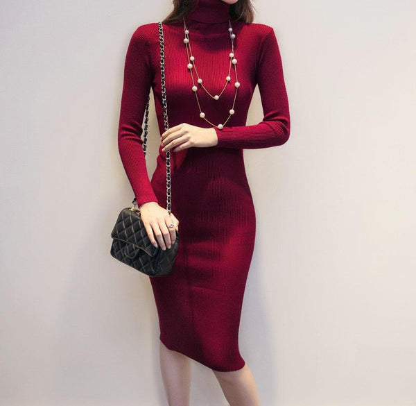 Knitted Autumn / Winter Sweater Dresses