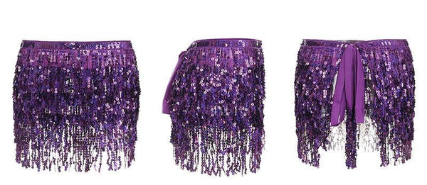 Summer Mini Party Skirt - Tassel fringe sequin